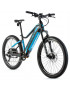 VELO ELECTRIQUE-VAE VTT 26 LEADER FOX ARIMO 2021 MIXTE NOIR MAT-BLEU 8V MOTEUR ROUE AR BAFANG 36V 45Nm BATTERIE 15Ah (14'' - H3