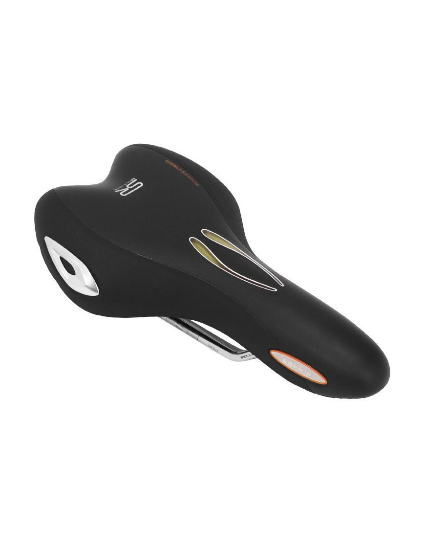 SELLE ROYAL LOOKIN SPORT ATHLETIC GEL VISIBLE AVEC PROTECTION LATERALE NOIR 279x160mm 475g