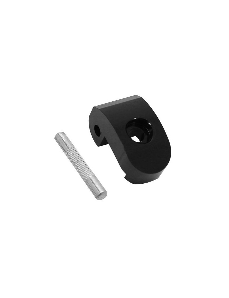 LOQUET-BLOCAGE CHARNIERE DE VERROUILLAGE POUR TROTTINETTE XIAOMI M365, 1S, ESSENTIAL, PRO, PRO 2 ALU NOIR (AVEC GOUPILLE) (VEND