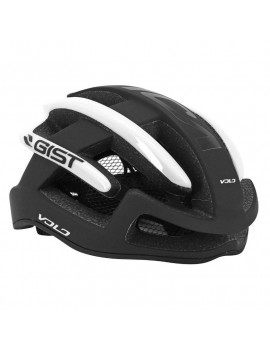 CASQUE VELO ADULTE GIST ROUTE SONAR BLANC-ROUGE FULL IN-MOLD