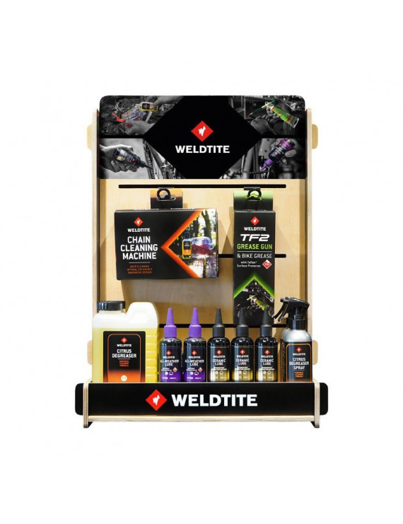 PRESENTOIR PLV WELDTITE BOIS TRANSMISSION DRIVETRAIN 45cm x 65cm x 25cm