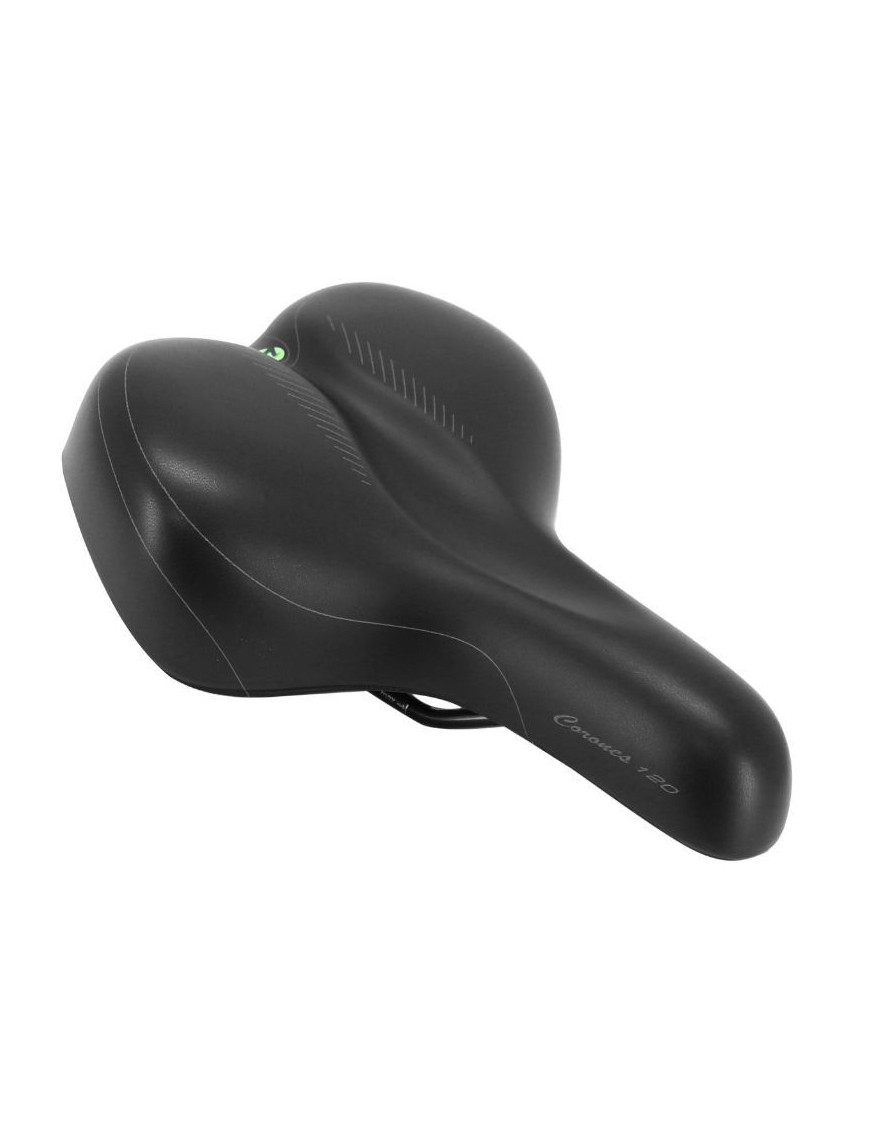 SELLE NEWTON CITY FLUIDYNAMIC DOUBLE DENSITE CONFORT 20 MODERATE NOIR FEMME 268x199mm