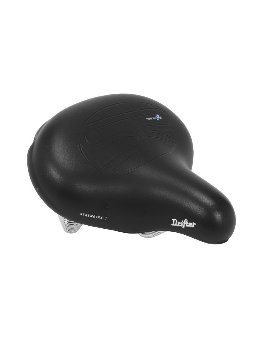 SELLE ROYAL CITY DRIFTER STRENGTEX NOIR UNISEX AVEC GEL ET DOUBLE RESSORT REVETEMENT ANTI USURE 270x245mm 1160g