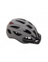 CASQUE VELO CITY ADULTE POLISPORT CITYGO GRIS MAT TAILLE 58-61 SYSTEM QUICK LOCK AVEC LUMIERE INTEGREE