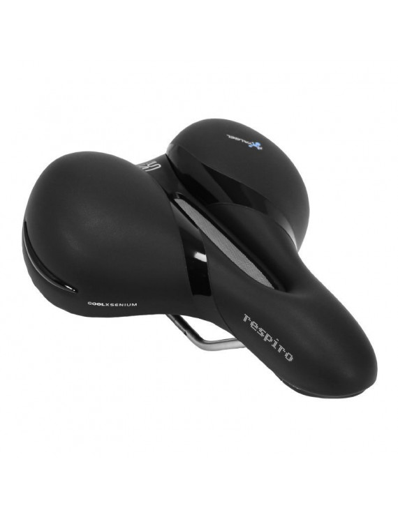 SELLE ROYAL RESPIRO LOISIR GEL CONFORT MAX RELAXED AVEC PROTECTION LATERALE ET ELASTOMERE NOIR 256x227mm 825g