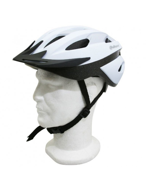 CASQUE VELO ROUTE-VTT POLISPORT SPORT RIDE BLANC TAILLE 58-62 AVEC VISIERE ET SYSTEM EASY DIAL (VENDU SUR CARTE)