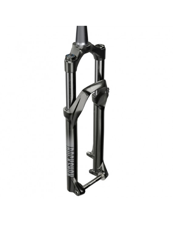 "FOURCHE VTT 27.5 "" ROCKSHOX RECON SILVER TK SOLO AIR NOIR POUR FREIN A DISQUE (CONE 39.8mm en bas) PIVOT CONIQUE LISSE 1""1-8