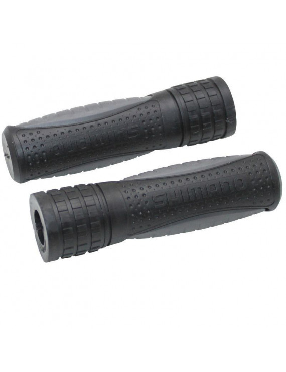 POIGNEE CITY TYPE SHIMANO BI-DENSITE NOIR-GRIS LONGEUR 120 mm REDECOUPABLE (PAIRE)