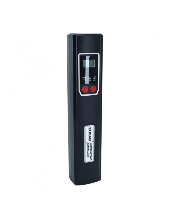 COMPRESSEUR UNIVERSEL RECHARGEABLE SUR SECTEUR POUR VELO - AUTO - MOTO - AFFICHAGE DIGITAL LIMITE 8 BARS