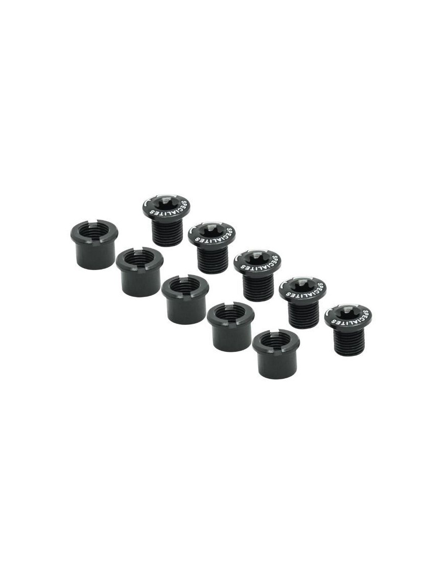 INTRAVIS PEDALIER TA ALU NOIR COMPATIBLE DOUBLE PLATEAUX 5 BRANCHES (JEU DE 5)