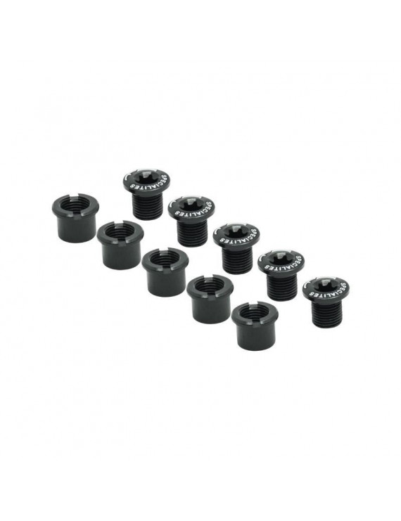 INTRAVIS PEDALIER TA ALU NOIR COMPATIBLE DOUBLE PLATEAUX 5 BRANCHES (JEU DE 5)