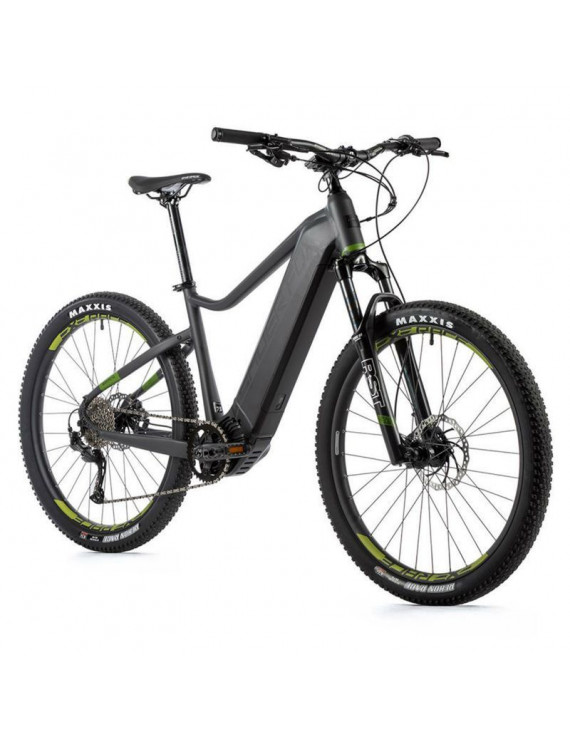 VELO ELECTRIQUE-VAE VTT 27,5 LEADER FOX ALTAR 2023 GRIS MAT 9V HOMME MOTEUR CENTRAL BAFANG M510 36V 95Nm BATTERIE 20Ah (TAILLE 