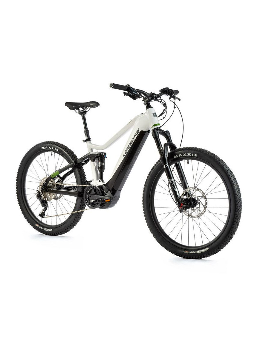 "VELO ELECTRIQUE-VAE VTT 29 LEADER FOX ARRAN 2023 TOUT SUSPENDU HOMME BLANC 10V MOTEUR CENTRAL PANASONIC GX ULTIMATE 36V 90Nm B