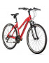 VELO MUSCULAIRE VTC 28 LEADER FOX AWAY 2023 FEMME ROUGE DUCATI 7V CADRE 20 POUCES (TAILLE ADULTE 180 à 188 cm)