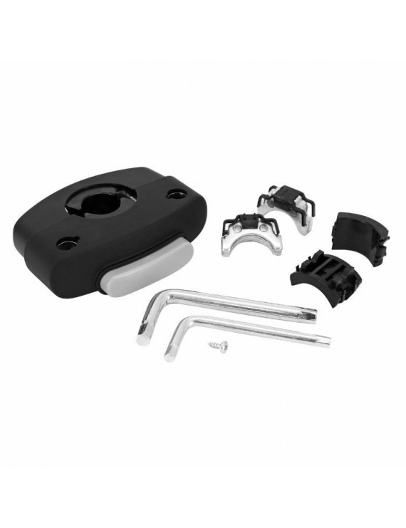 FIXATION ADAPTATEUR PORTE BEBE-SIEGE ENFANT POLISPORT GUPPY MINI AVANT SUR TUBE DE DIRECTION (DIAM 20 à 40mm) AVEC KIT ENTRETO