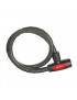 ANTIVOL VELO - TROTTINETTE CABLE ARTICULE A CLE MASTERLOCK DIAM 18mm L 1m NOIR  LIVRE AVEC 4 CLES - NIVEAU SECURITE 7