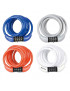 ANTIVOL VELO SPIRAL A COMBINAISON MASTERLOCK DIAM 8mm L 1,80m (PACK DE 4 ANTIVOLS COULEUR : 1X ROUGE - 1X BLEU - 1X GRIS - 1X B