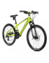 VELO MUSCULAIRE VTT 24 LEADER FOX CAPITAN 2022 GARCON JAUNE FLUO-NOIR 7V (TAILLE ENFANT 135 à 145 cm)