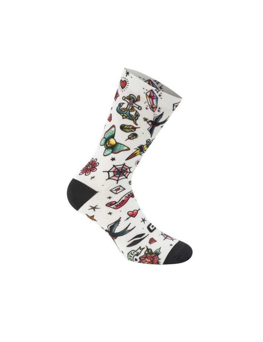 CHAUSSETTES-SOCQUETTES ETE GIST TATOO BLANC 38-42 - HAUTEUR 16CM (PAIRE)   -5863