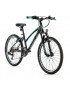 VELO MUSCULAIRE VTT 24 LEADER FOX SPIDER 2023 FILLE NOIR MAT-VERT CLAIR 8V (TAILLE ENFANT 135 à 145 cm)