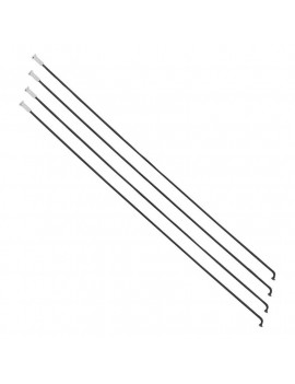 RAYON RENFORCE INOX NOIR 2,0mm AVEC TETE COUDEE EN 2,3mm  L 290mm SAPIM AVEC ECROUS (VENDU PAR 4)