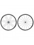 ROUES ROUTE 700 CAMPAGNOLO SCIROCCO NOIR MOYEU ED 12-11-10V. (PAIRE)