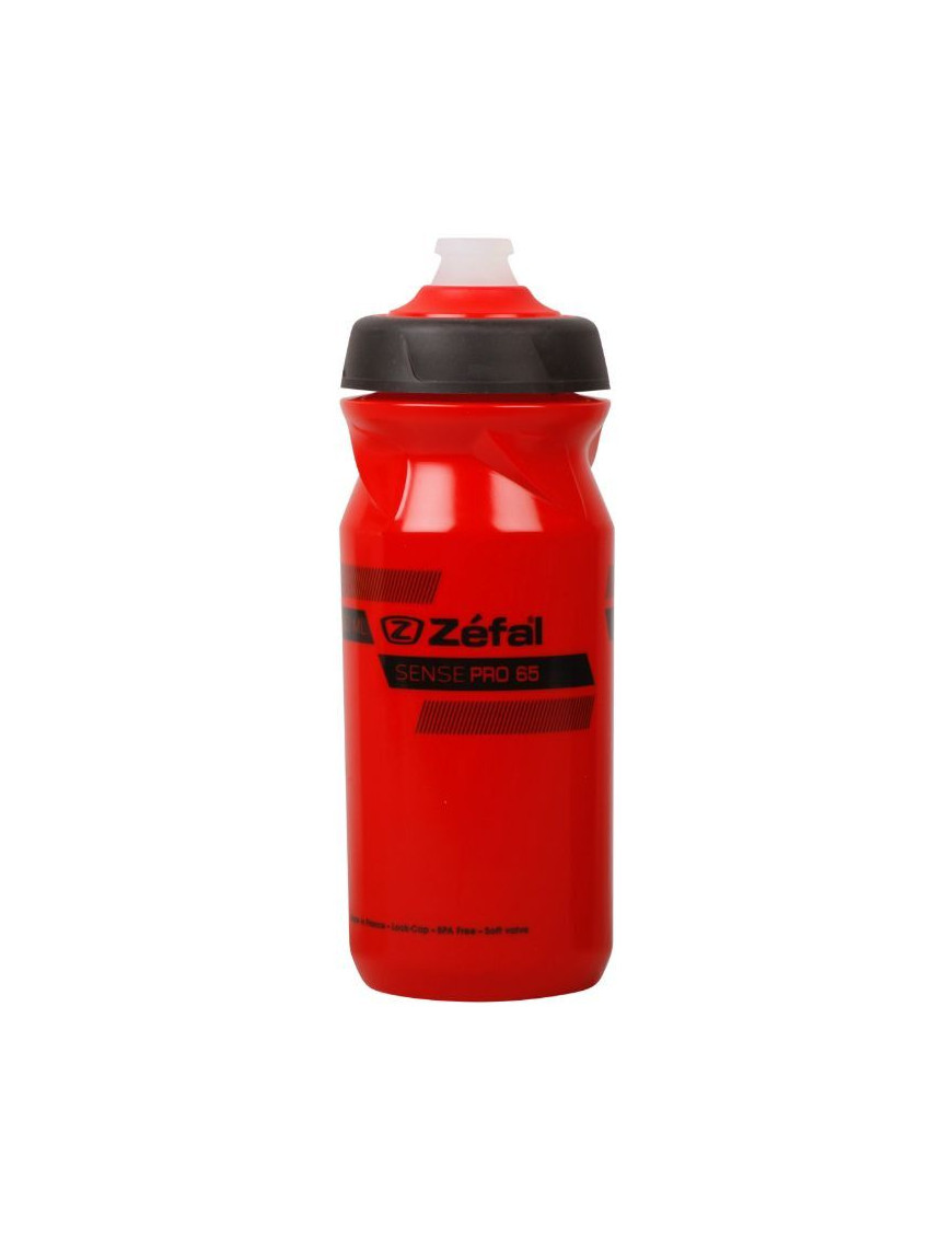 BIDON ZEFAL SENSE PRO 65 ROUGE 600ml (BOUCHON VISSER ET TETINE ETANCHE)