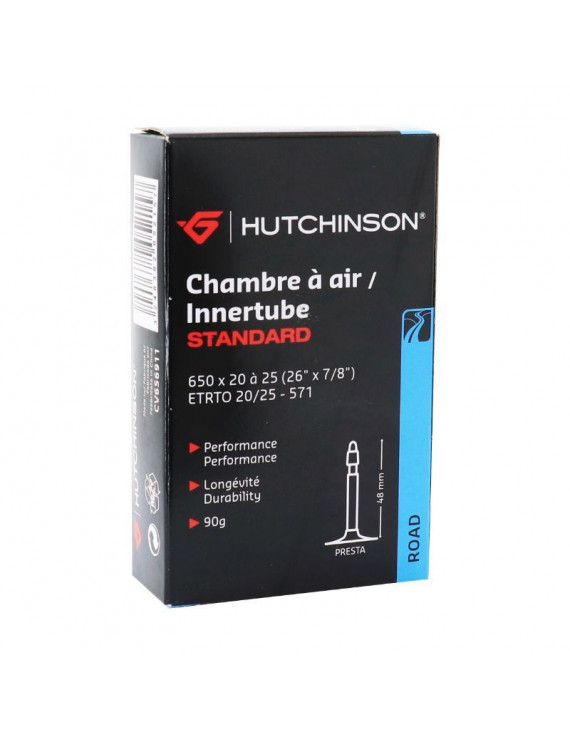 CHAMBRE A AIR VELO 650 x 20-25 HUTCHINSON VALVE PRESTA 48mm