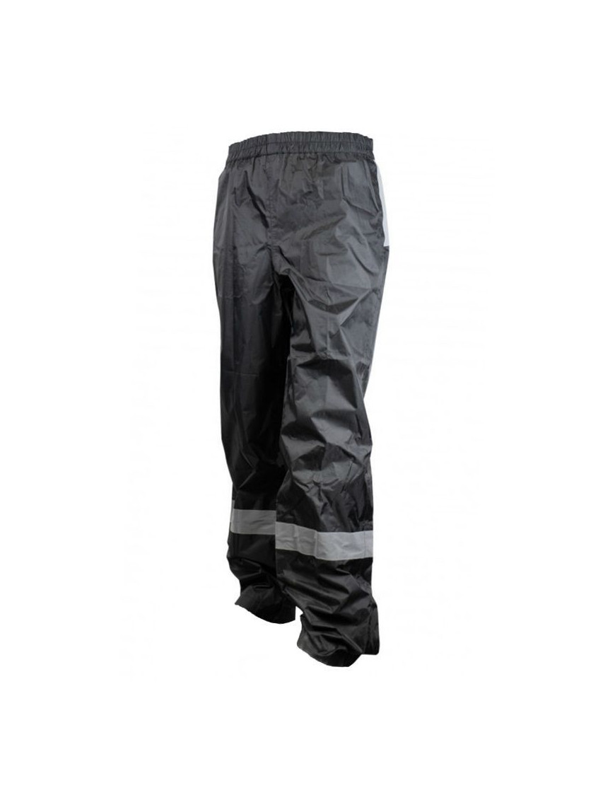 PANTALON DE PLUIE WATERPROOF NOIR AVEC REFLECTEUR TAILLE S (HOMOLOGUE CE) - TAILLE 1.60 à 1.68m