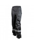 PANTALON DE PLUIE WATERPROOF NOIR AVEC REFLECTEUR TAILLE S (HOMOLOGUE CE) - TAILLE 1.60 à 1.68m