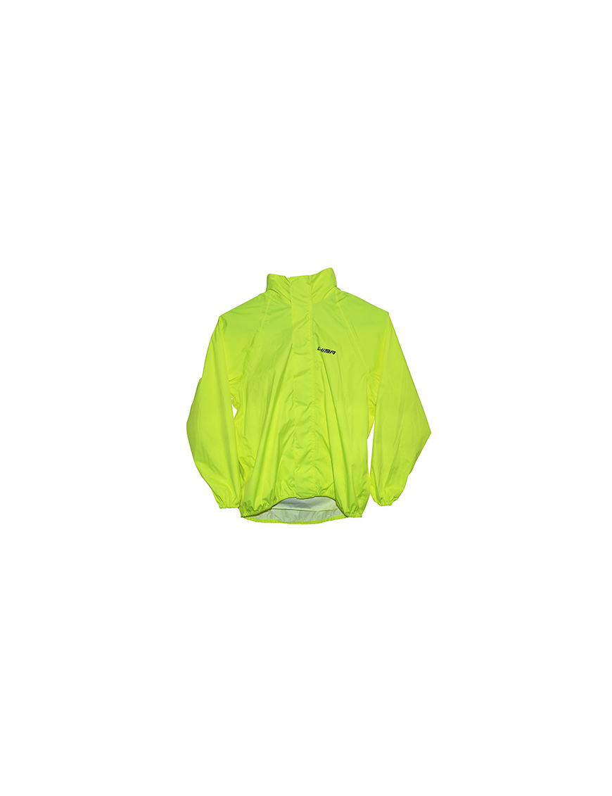 COUPE VENT ENFANT CHIBA JAUNE FLUO AVEC CAPUCHE ET HOUSSE  DE TRANSPORT L  -QUALITE ALLEMANDE-