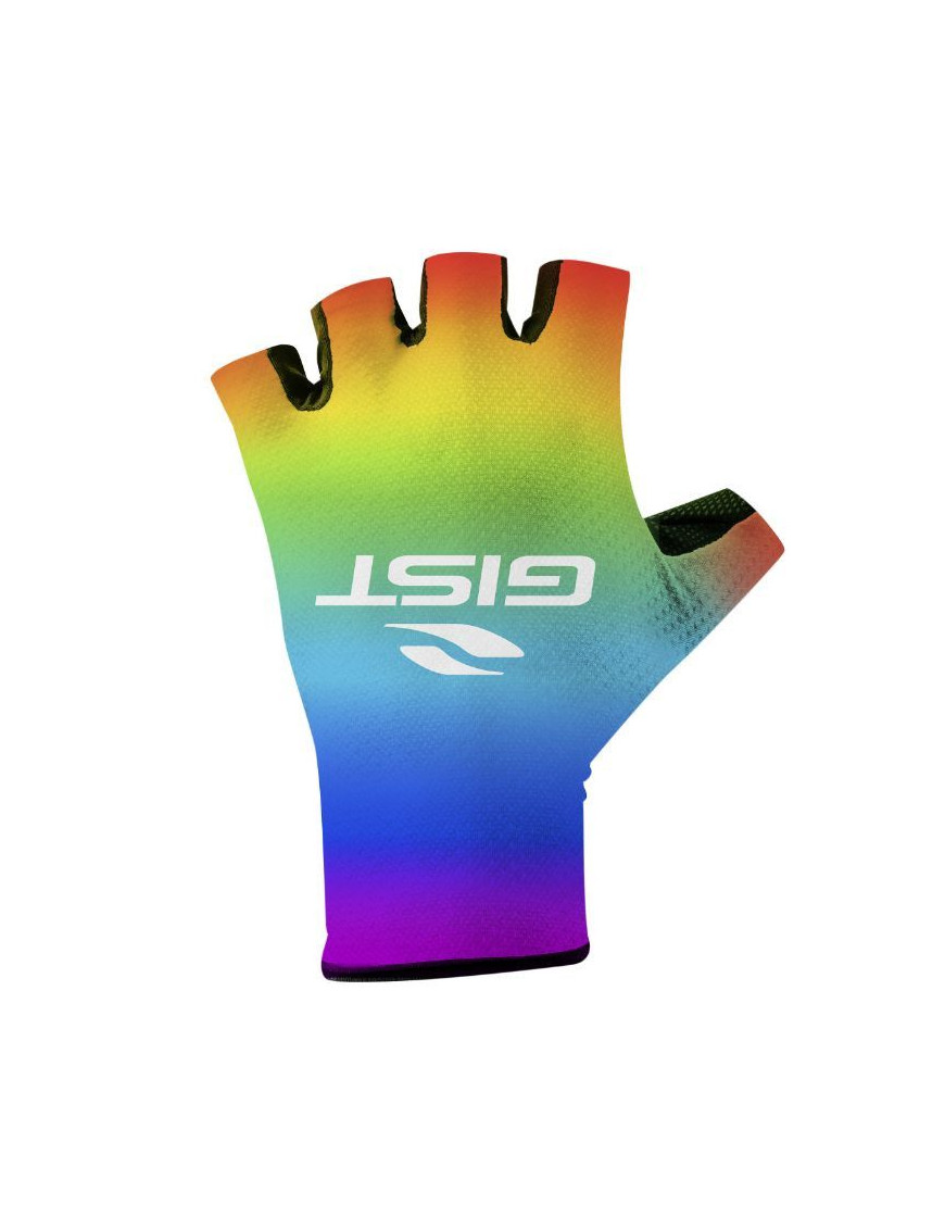 GANTS VELO COURT GIST DIAMOND ETE RAINBOW XL (PAIRE SUR CARTE) SANS VELCRO   -5525