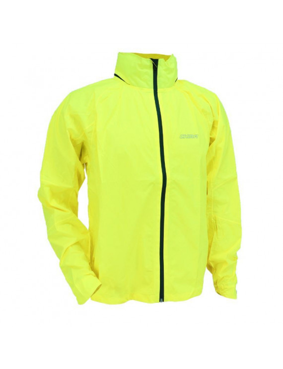 COUPE VENT ADULTE CHIBA JAUNE FLUO AVEC CAPUCHE ET HOUSSE TRANSPORT XXL  -QUALITE ALLEMANDE-