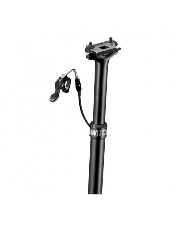 TIGE DE SELLE VTT TELESCOPIQUE SWITCH SWR-150 ALU NOIR DIAM. 30.9  L465mm (REGLAGE PAR CABLE INTERNE DEBATTEMENT 150mm) FIXATIO