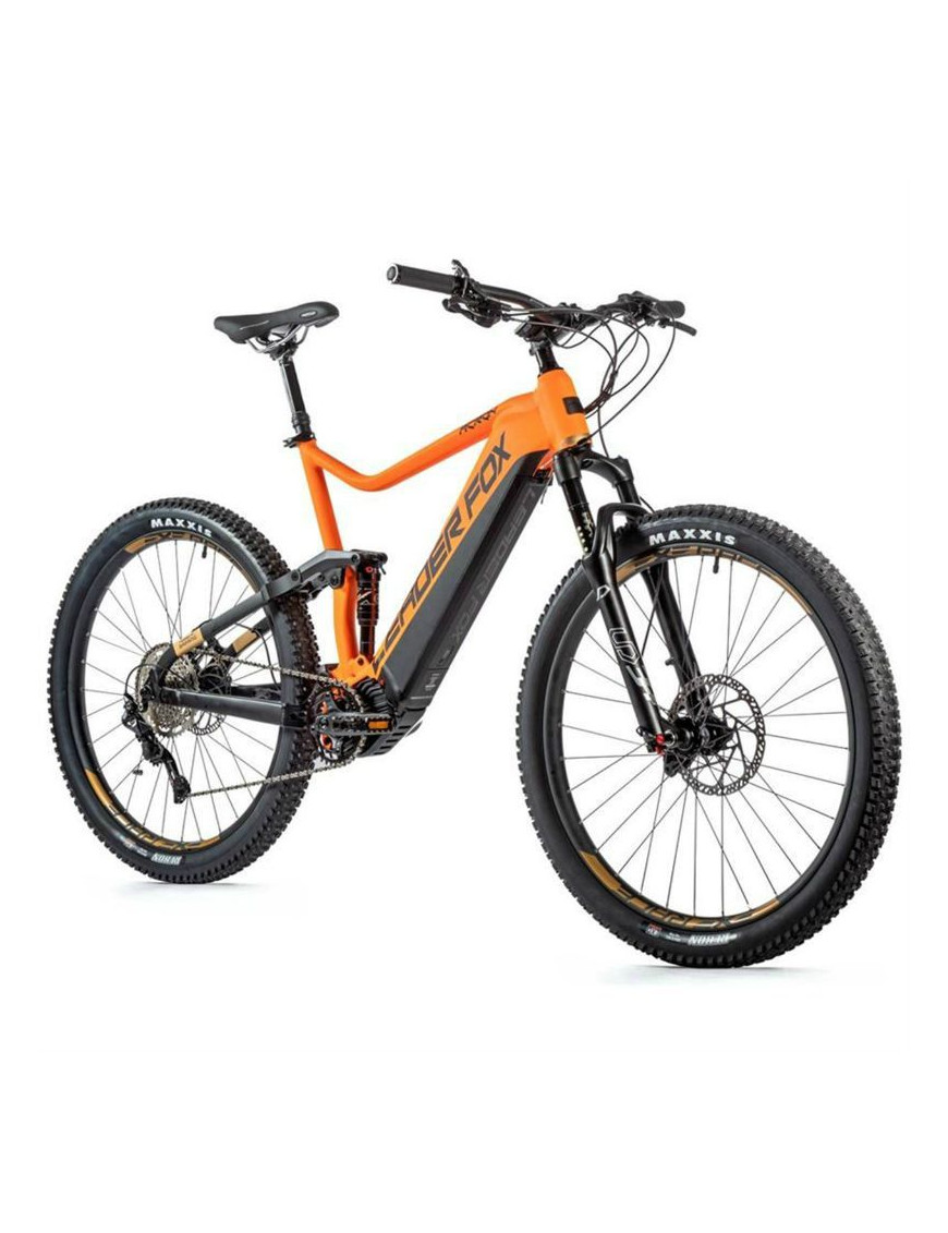 "VELO ELECTRIQUE-VAE VTT 29 LEADER FOX ACRON 2023 TOUT SUSPENDU ORANGE 10V MOTEUR CENTRAL BAFANG M510 36V 95Nm BATTERIE 20Ah (T