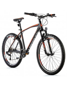 VELO MUSCULAIRE VTT 26 LEADER FOX MXC 2023 HOMME NOIR MAT-ORANGE 8V CADRE 20 POUCES (TAILLE ADULTE 180 à 188 cm)