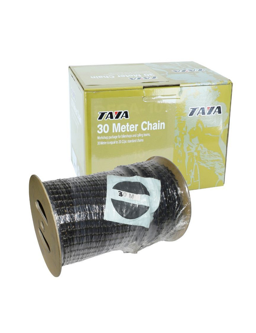 CHAINE VELO CITY 1-3V. TAYA NOIR ROULEAU DE 30M (AVEC 30 CONNECTEURS)