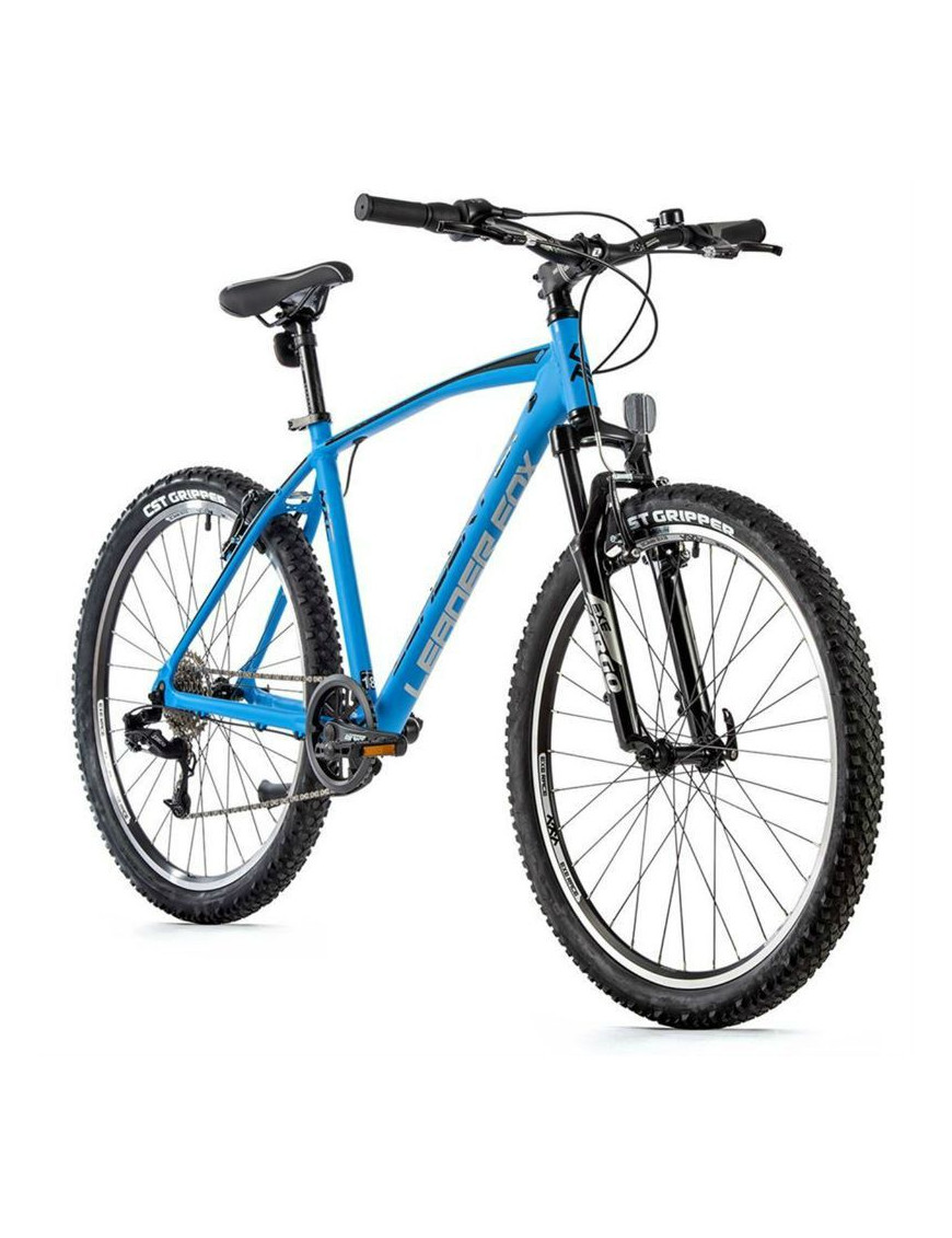 VELO MUSCULAIRE VTT 26 LEADER FOX MXC 2023 HOMME BLEU MAT 8V CADRE 16 POUCES (TAILLE ADULTE 160 à 168 cm)