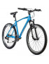 VELO MUSCULAIRE VTT 26 LEADER FOX MXC 2023 HOMME BLEU MAT 8V CADRE 14 POUCES (TAILLE ADULTE 150 à 158 cm)