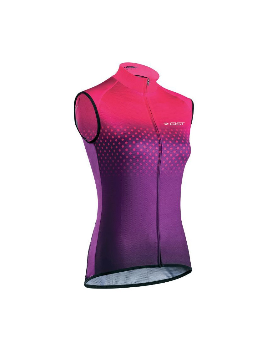 MAILLOT GIST FEMME SANS MANCHE POIS ZIP TOTAL VIOLET   M    -5375