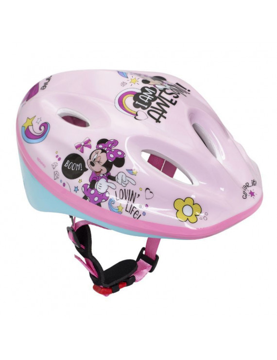 CASQUE VELO ENFANT DISNEY V2 MINNIE ROSE AVEC MOLETTE REGLAGE TAILLE 52-56 (VENDU SUR CARTE)