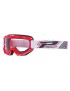 MASQUE-LUNETTES CROSS PROGRIP 3201 ATZAKI ROUGE ECRAN TRANSPARENT ANTI-RAYURES-ANTI U.V. COMPATIBLE AVEC PORT LUNETTES DE VUE (