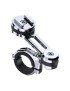 SUPPORT SMARTPHONE-TELEPHONE MOTO-VELO SP CONNECT VENDU A L'UNITE FIXATION GUIDON TAILLE MASSE ALU CHROME ORIENTABLE A 360° (D