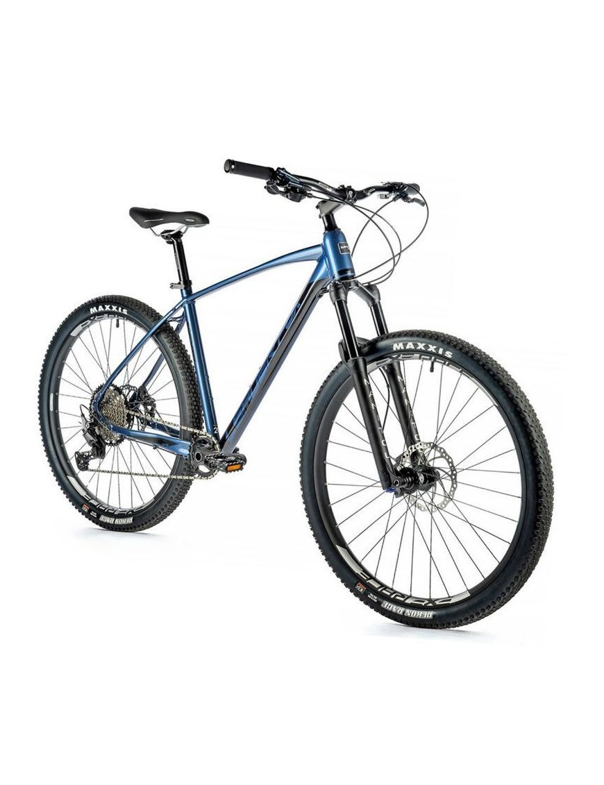 VELO MUSCULAIRE VTT 29 LEADER FOX EMPORIA 2023 BLEU TIGRE 11V CADRE 18 POUCES (TAILLE ADULTE 170 à 178 cm)