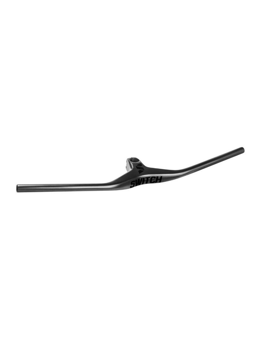 CINTRE VTT DROIT SWITCH CONCORDE AVEC POTENCE INTEGREE FULL CARBONE L760mm POTENCE L 80mm (poids 260g)  POUR PIVOT 1" 1-8.