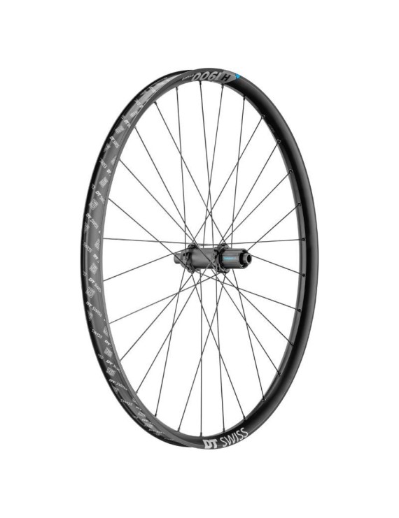 ROUE VTT 29" DT SWISS H1900 BOOST VAE DISC 6 TROUS ARRIERE NOIR SHIMANO 10-11V. AXE 12-148 - JANTE EXTERIEUR 35mm INTERIEURE 30