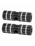 REPOSE PIED BMX ALU DIAM 24 mm NOIR  LONG 75 mm  POUR AXE DE 3-8 (PAIRE)