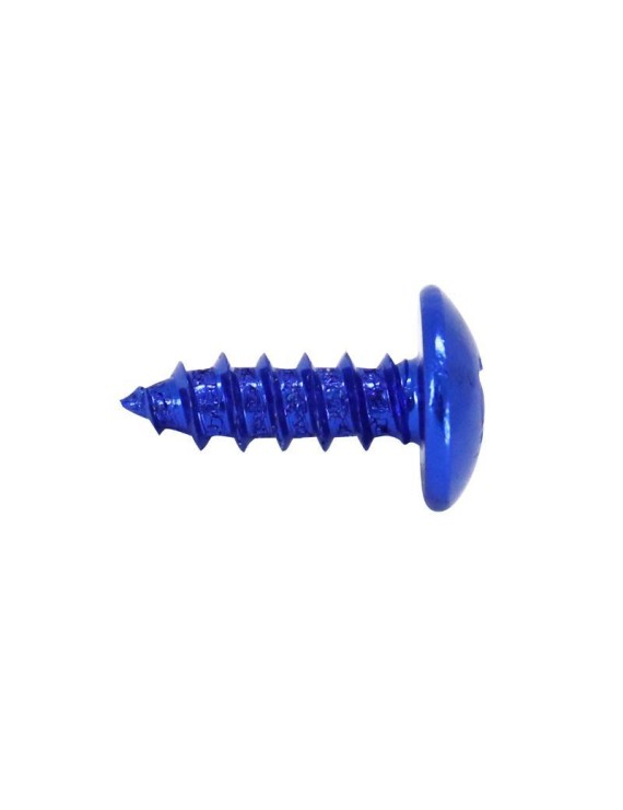 VIS PARKER TETE RONDE 5,0 x 12 mm ALU BLEU (SACHET DE 10 PIECES)  -SELECTION P2R-