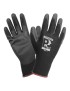 GANTS ATELIER P2R POLYESTER - REVETEMENT NITRILE SOLIDE NOIR - HOMOLOGUE CE - TAILLE   11  (PAIRE)  -SELECTION P2R-