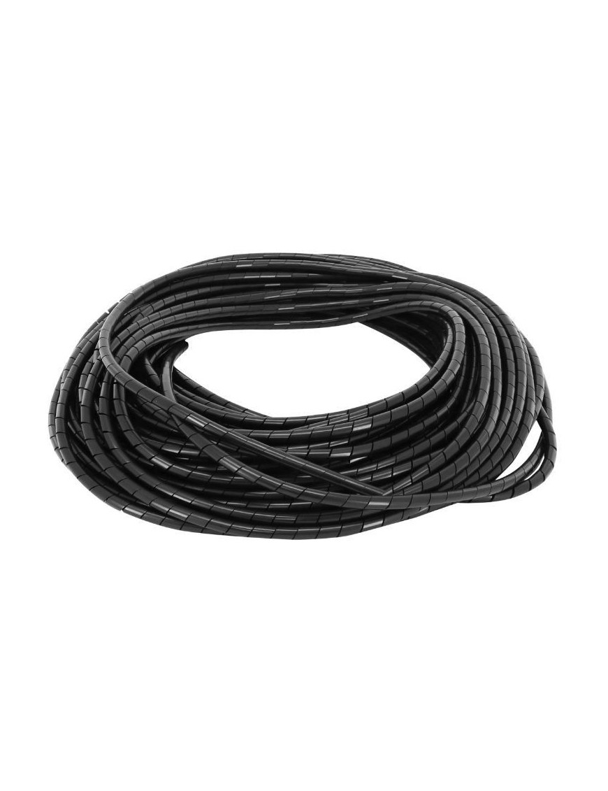 GAINE SPIRALE FLEXIBLE POUR FIL ELECTRIQUE DIAM 6 - 60 mm NOIR (25M)  -SELECTION P2R-